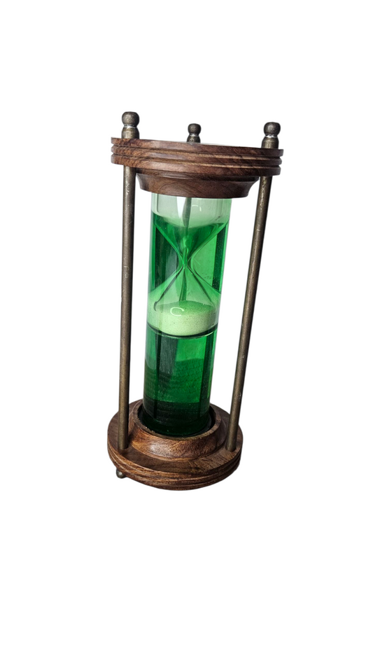 Premium Wooden Hourglass Timer Set – Vintage Sand Clocks for Decor & Focus