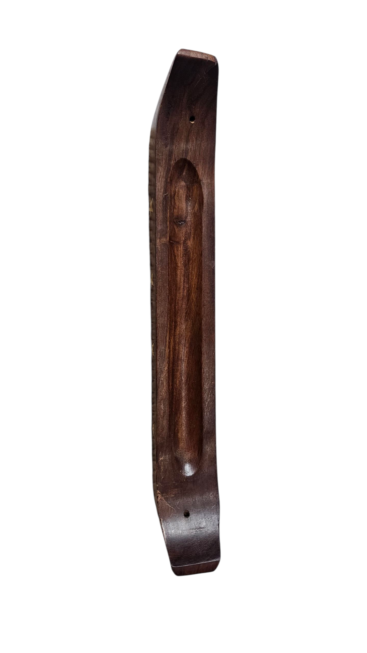 Handcrafted Sheesham Wood Agarbatti Stand – Boat Shape with Star Inlay | Puja & Home Decor | Lakdibaazaar