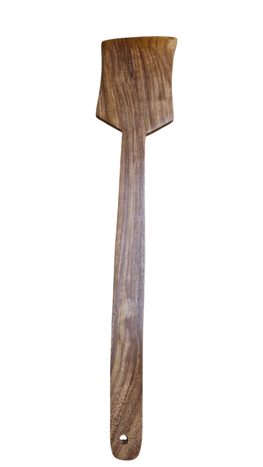 Handcrafted Sheesham Wood Angular Turner | Natural Wooden Angled Spatula for Cooking