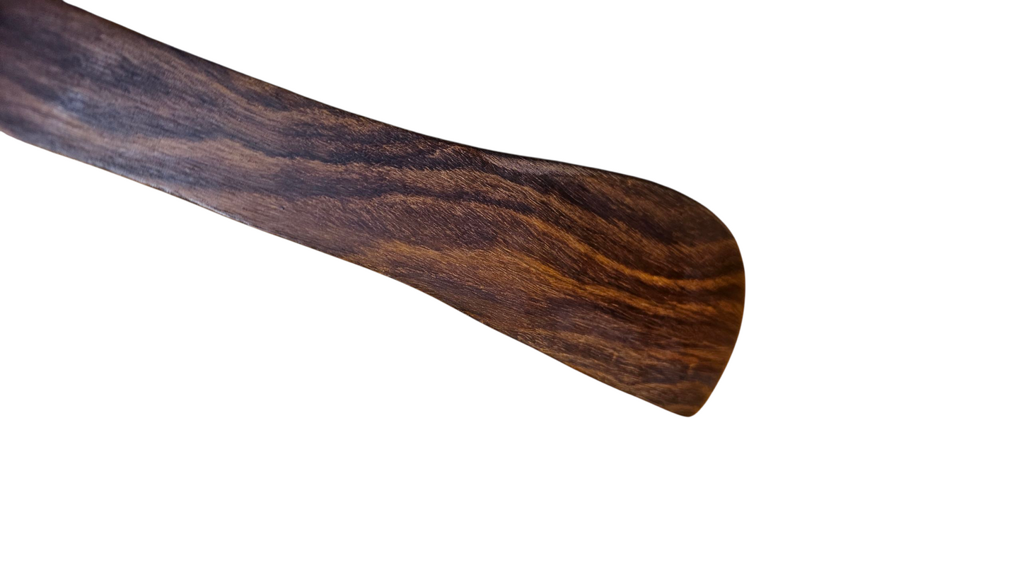 Handcrafted Sheesham Wood Flat Cooking Spatula | Natural Wooden Turner