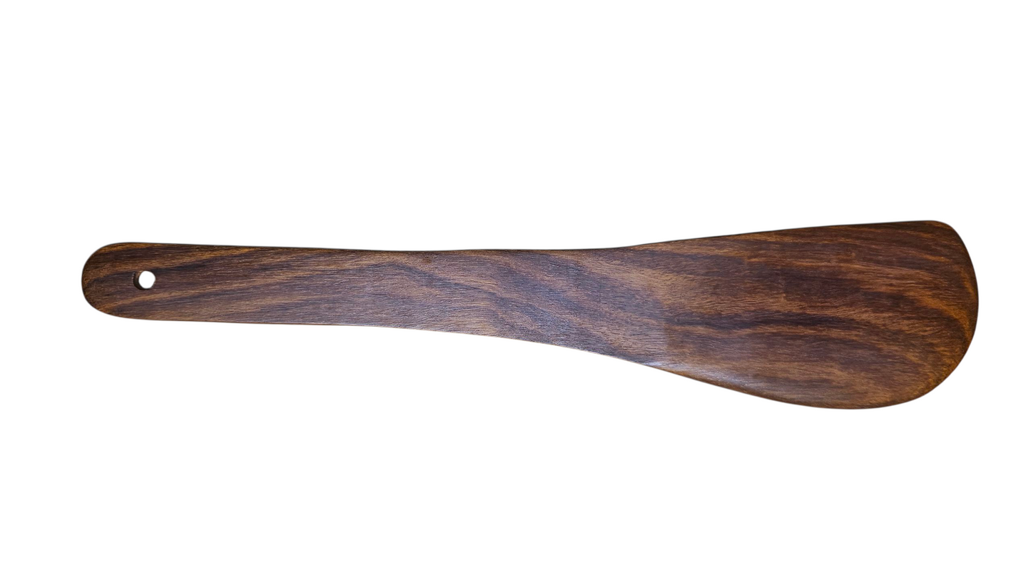 Handcrafted Sheesham Wood Flat Cooking Spatula | Natural Wooden Turner